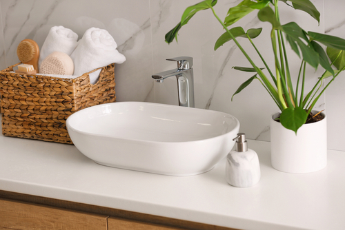 bathroom sink faucet install